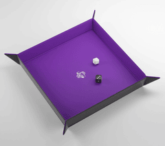 Gamegenic Dice: Magnetic Dice Tray Square Purple Black GGS60047